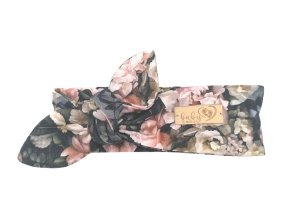 BABY 01150 baby band black roses 3-6m