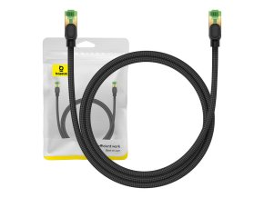 Opletený síťový kabel cat.8 Baseus Ethernet RJ45, 40 Gb/s, 1 m (černý)