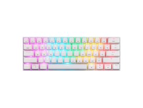 Bezdrátová mechanická klávesnice Motospeed SK62 White (modrý spínač)