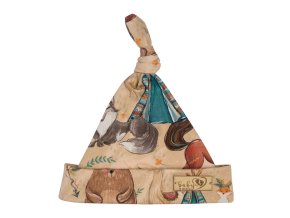 BABY 01255 Dětská čepice Šmoulinka boho chlapec 7-12mc.
