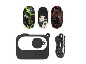 Protective Case Sunnylife for Insta360 GO 3 Black with stickers