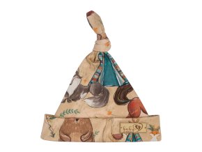BABY 01265 Dětská čepička Smurfette Boho Boy 7-12m