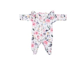 BABY 01331 Dětský župan s dlouhým rukávem Rose 80/86
