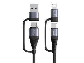 Cable Joyroom SA37-2T2 4in1 2C 1L 1A, 60W, 1.2m black