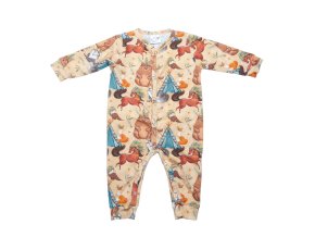 BABY 01395 Dětský župan s dlouhým rukávem Boho Boy 80/86
