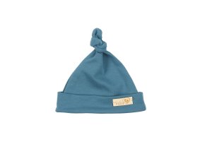 BABY 01401 Dětská čepička Šmoulinka Petrol 3-6m