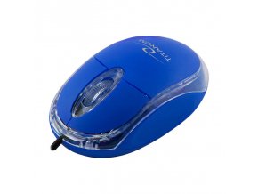 Esperanza TM102B Wired mouse Titanium (blue)