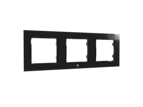 Switch frame triple Shelly (black)