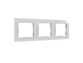 Switch frame triple Shelly (white)