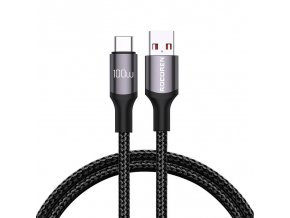 Fast Charging cable Rocoren USB-A to USB-C Retro Series 2m 100W (grey)