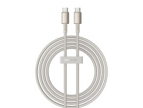 Cable USB-C to USB-C Baseus Tungsten Gold, 100W, 2m (gold)