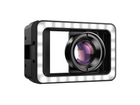 Mobile lens APEXEL APL-HB100FL23 100mm macro with LED (black)