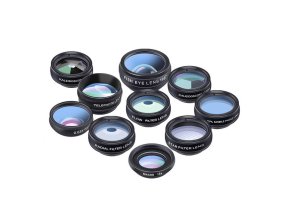 Mobile lens kit APEXEL APL-DG10 10 in 1 (black)