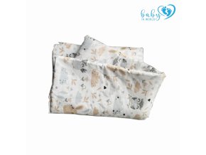 BABY 01622 Přikrývka a polštář 65x75 25x30 Sova Glade