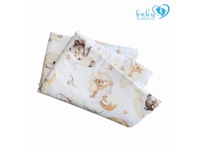 BABY 01624 Přikrývka a polštář 65x75 25x30 Medvídek Béžová