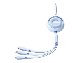 3v1 Joyroom Barevný kabel USB na USB-C/Lightning/Micro USB 3,5 A, 1 m (modrý)