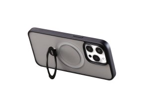 Magnetické ochranné pouzdro na telefon s držákem Joyroom JR-BP004 pro iPhone 15 Pro (černé)