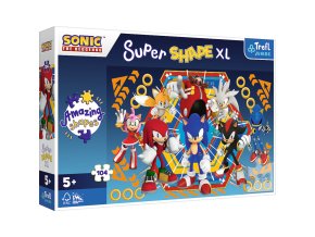 TREFL 50032 Puzzle 104 XL Super Shape Świat Sonica