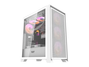 Computer case Darkflash DRX70 MESH + 4 RGB fans (white)