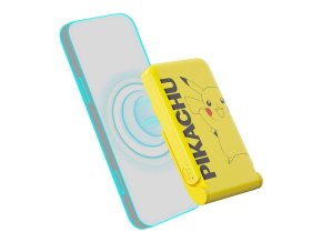 Magnetic powerbank OTL 5000 mAh, USB-C 15W, Pokemon Pikatchu with stand (yellow)