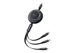 3in1 USB to USB-C / Lightning / Micro USB Cable, Mcdodo CA-5220, 1.2m (Black)