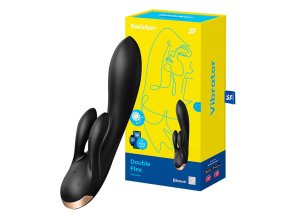 Wibrator-Double Flex Satisfyer Connect App (Black)