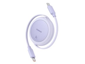 Baseus Free2Pull Mini USB-C to USB-C 60W USB cable, 1m (purple)