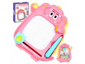 WOOPIE 51039 Tablica magnetyczna 2w1 różowa znikopis