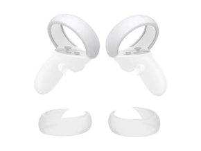 Controller Protective Cover Kiwi Design Q26-2.1 for Meta Quest 2 White