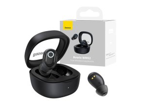Bezdrátová sluchátka Baseus Bowie WM02 TWS, Bluetooth 5.0 (černá)