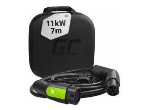 Nabíjecí kabel pro elektromobily a hybridy Green Cell EV12 11kW 16A, 7 m pro Tesla Model 3 / S / X / Y, BMW i3, iX, VW ID.4, Kia EV6, Enyaq iV, e-Niro, IONIQ 5, 500e