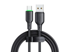 USB to USB-C Cable Mcdodo CA-4751 with LED light 1.2m (black)