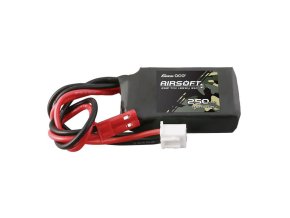 Gens ace 250mAh 7.4V 35C 2S1P Airsoft Gun Lipo Battery with JST-SYP Plug