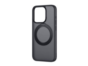 Phone Case Baseus SkyRing Magnetic with Stand for iP 13 Pro + tempered-glass and cleaning kit (black)
