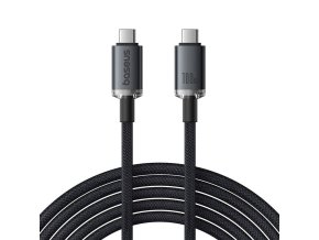Fast Charging Cable Baseus Crystal Shine USB-C to USB-C 100W, 1,5m, 20Gb (black)