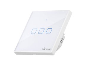 Dotykový spínač WiFi + RF 433 Sonoff T2 EU TX (3 kanály)