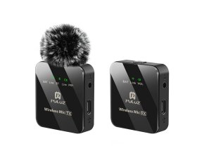 Wireless Lavalier Microphone PULUZ 1 TX + 1 RX