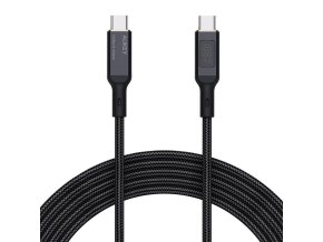 Kabel USB-C na USB-C Aukey CB-MCC102, 100W, 1,8 m (černý)
