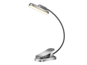 Wireless lamp Glocusent Rotatable Book Light, USB-C 1000mAh (Grey)