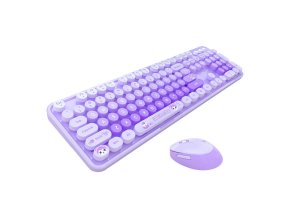 MOFII Sweet New 2.4G Wireless Keyboard + Mouse Set (Purple)
