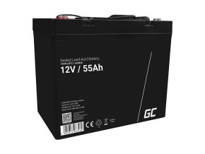 Bezúdržbová baterie AGM VRLA Green Cell AGM49 12V 55Ah (pro sekačky na trávu, skútry, čluny, invalidní vozíky)