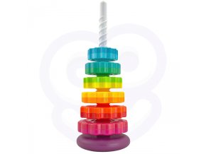 WOOPIE BABY 51701 Edukacyjna piramidka Zakręcona wieża
