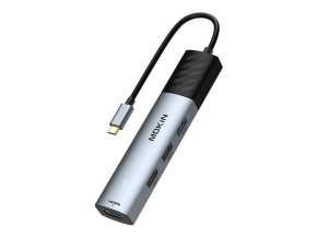HUB 5in1 MOKiN USB-C PD 3.0 100W (silver)