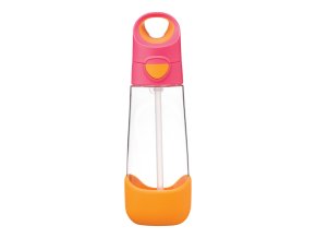 B.BOX BB00221 Butelka na wodę tritanowa ze słomką 600 ml Strawberry Shake