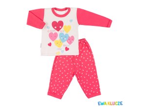 EWA 844798 LITTLE MOON Piżama DZIEW malina 86