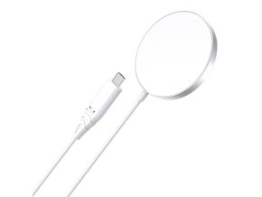 Magnetická bezdrátová nabíječka Choetech T518 15 W (bílá)