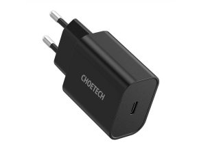 Síťová nabíječka Choetech Q5004 EU USB-C, 20 W (Černá)