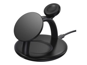 Holder with magnetic wireless charger 3in1 Choetech T587-F for Apple iPhone/Airpods/Apple Watch 15W/5W/2,5W