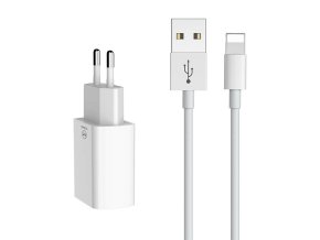 Dual USB charger Mcdodo CH-6720 (EU) Lightning 1m Travel set (white)