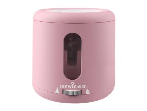 Elektrické ořezávátko Tenwin 8035-4 na baterie/USB se zásobníkem (růžové)